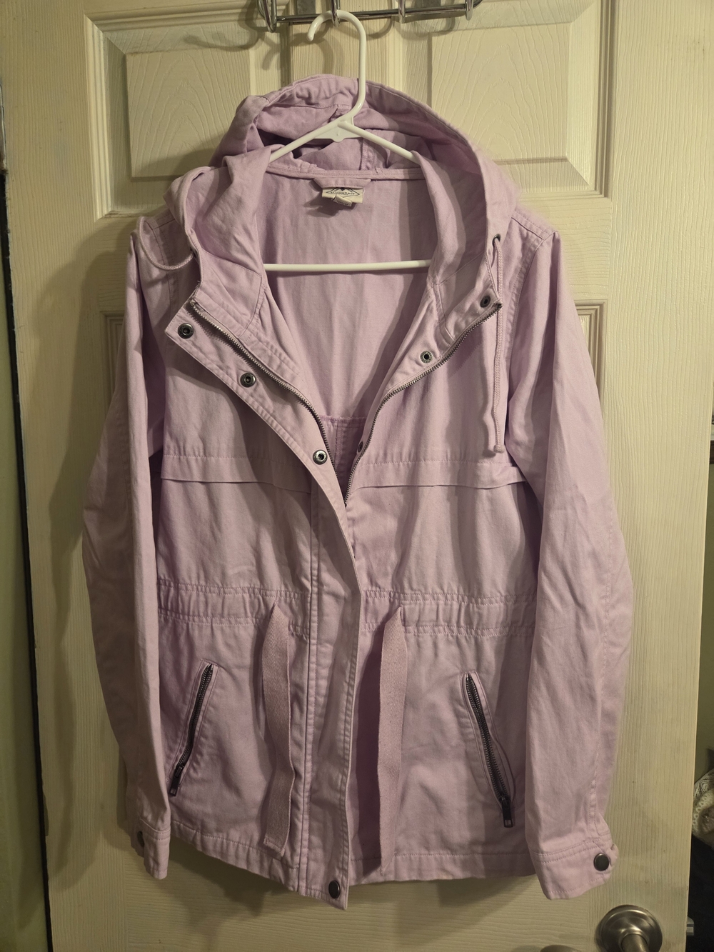 Light Lavender Women's Hooded Anorak Jacket